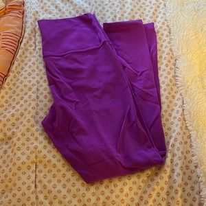 purple athleta leggings